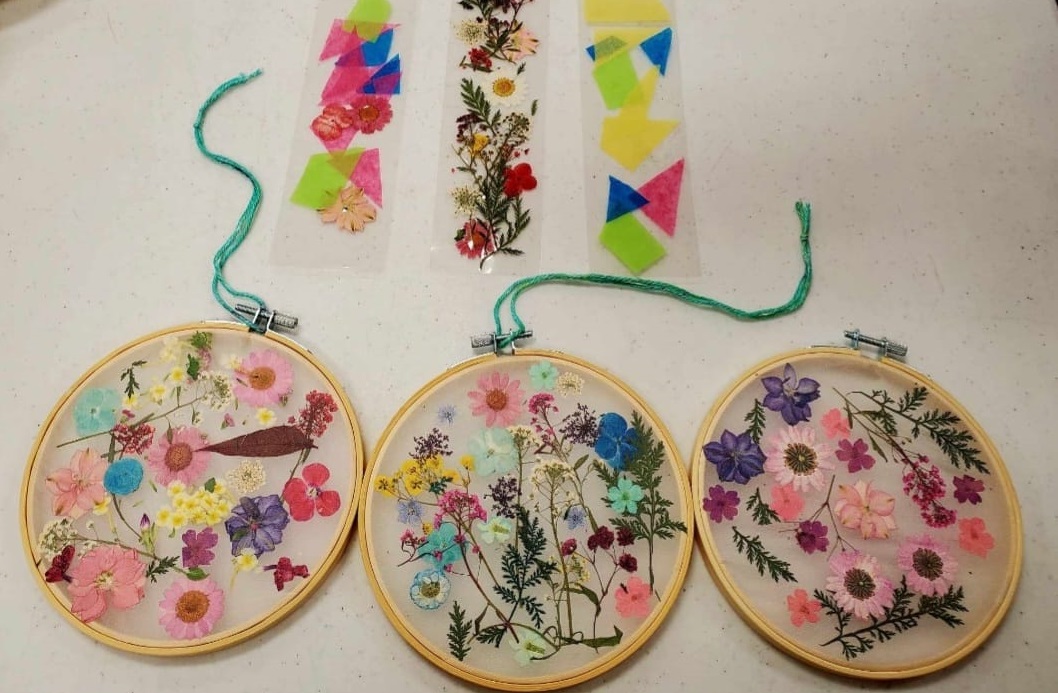Nature hoops and bookmarks